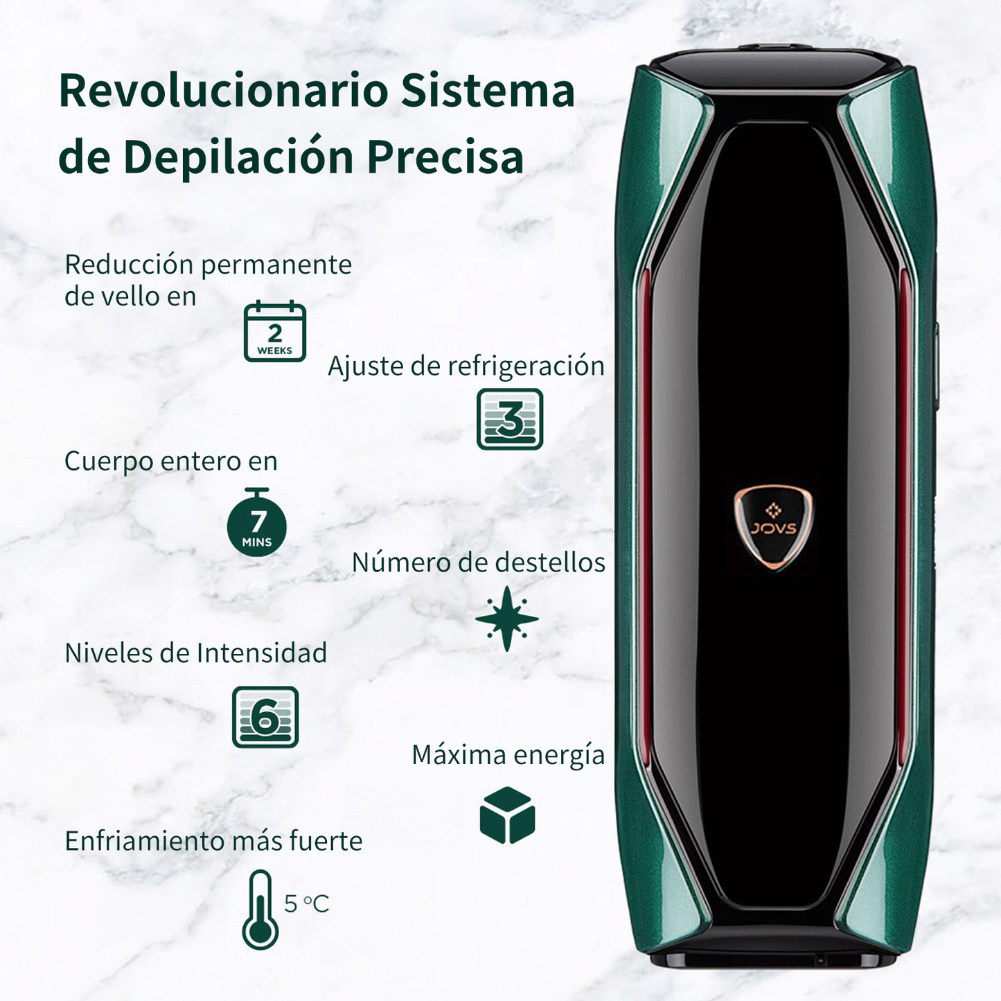JOVS X™ 3-in-1 IPL Hair Removal Device