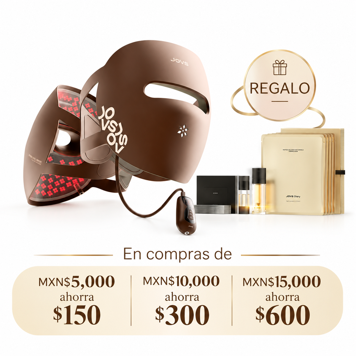Máscara Facial de Terapia de Luz LED