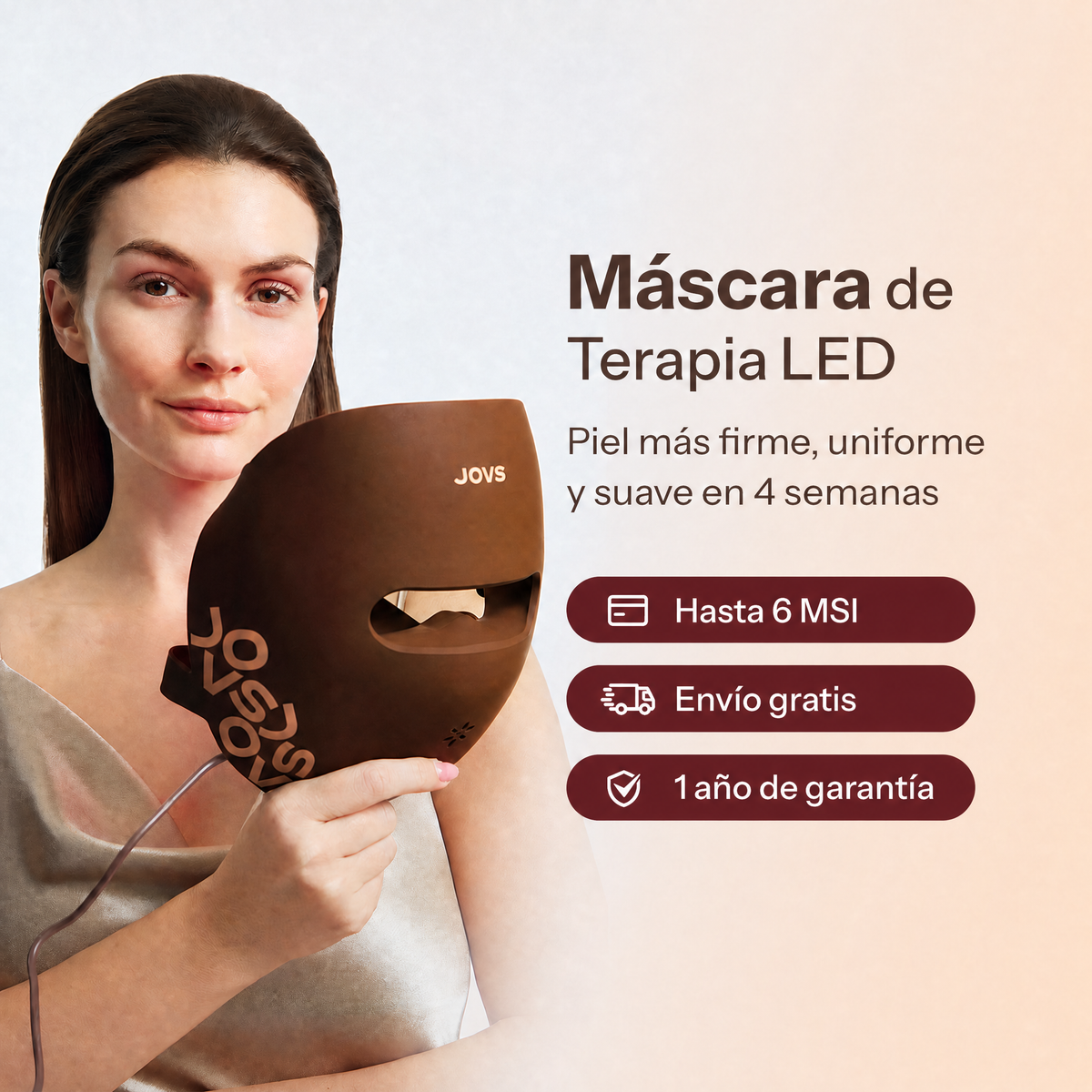 Máscara Facial de Terapia de Luz LED