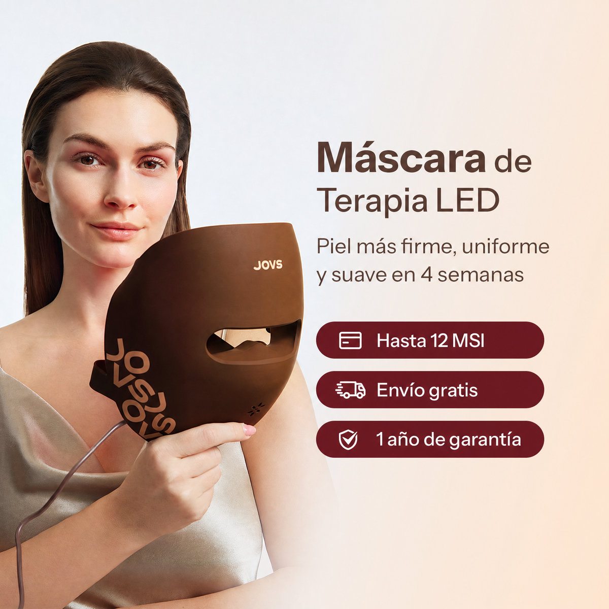 Máscara Facial de Terapia de Luz LED